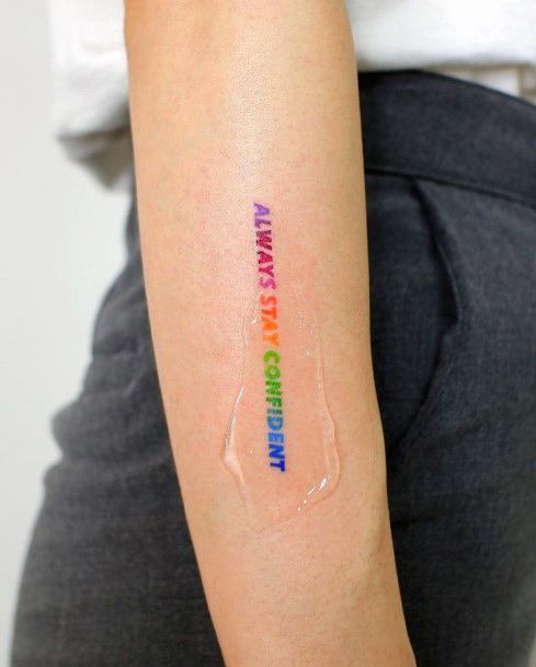 Rainbow Tattoos Feminine Ideas