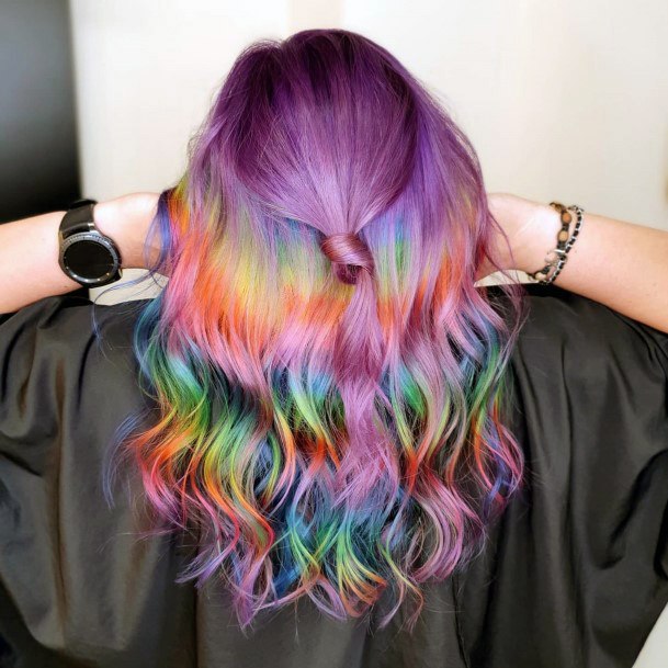 Rainbow Womens Feminine Rainbow Hairstyless