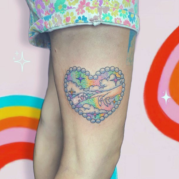 Rainbow Womens Tattoo Designs