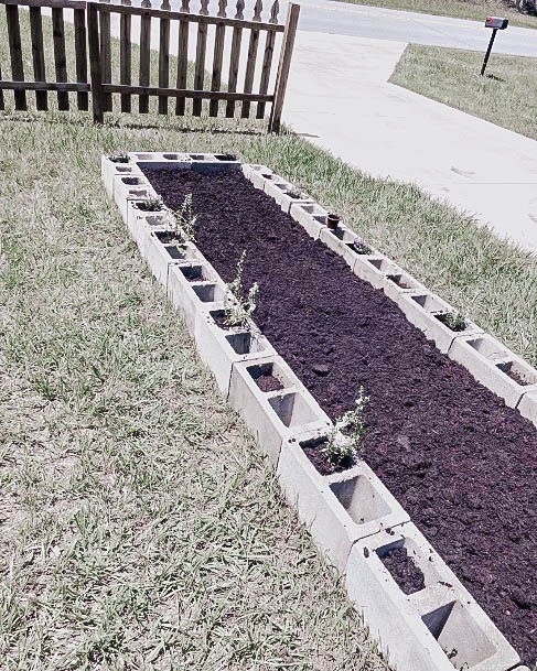 Raised Above Ground Cinderblock Garden Box