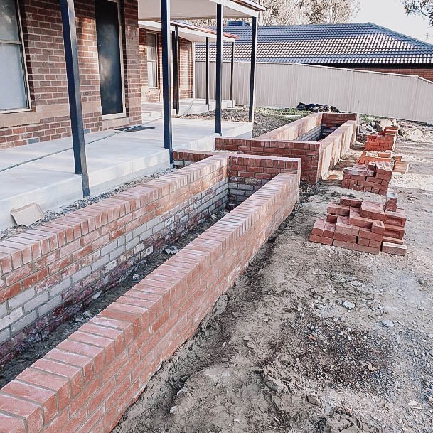 Raised Brick Garden Bed