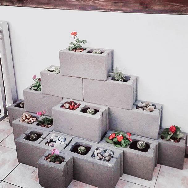 Raised Cinderblock Garden Bed Ideas