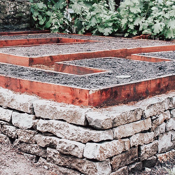 Raised Stone Rock Garden Bed Ideas