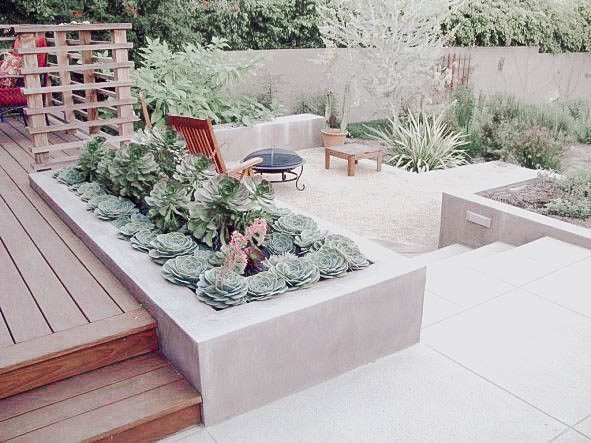 Rasied Garden Bed Box Concrete Ideas