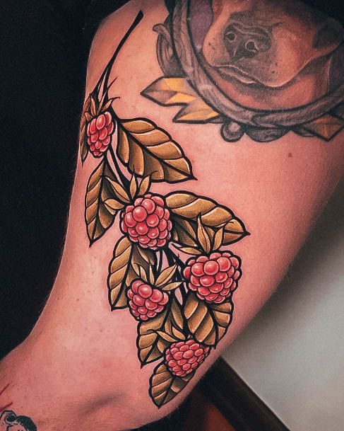 Raspberry Tattoo Designs For Girls