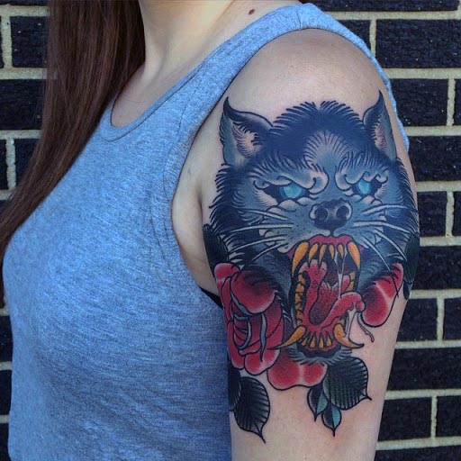 Top 80 Best Wolf Tattoo Designs For Women - Howling Animal Ideas