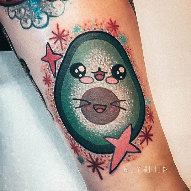 Ravishing Avocado Tattoo On Female