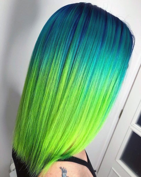 Ravishing Blue Hairstyles On Female