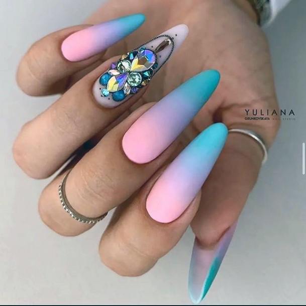 Ravishing Bright Summer Nail On Female