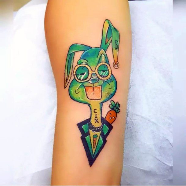 Ravishing Bugs Bunny Tattoo On Female