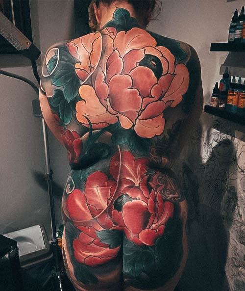 Ravishing Butt Tattoo On Female