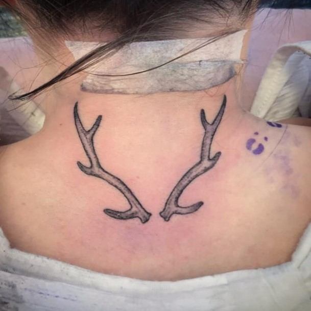 Ravishing Caribou Reindeer Tattoo On Female