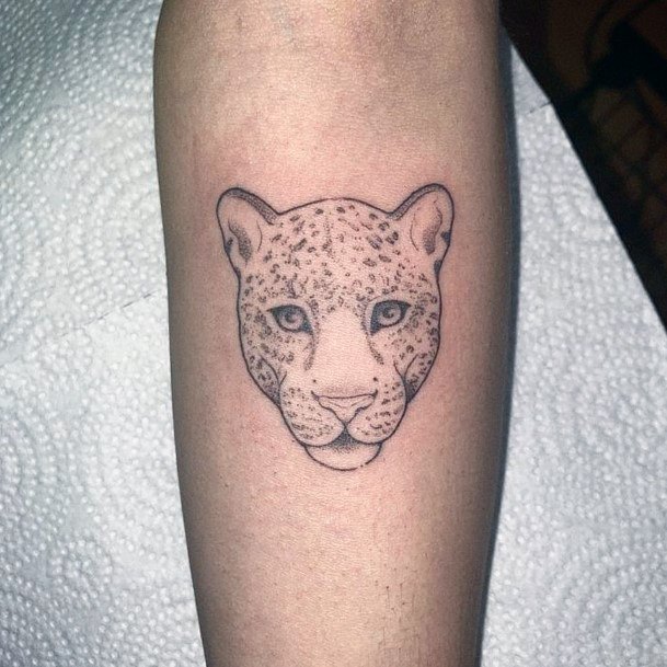 Ravishing Cheetah Tattoo On Female