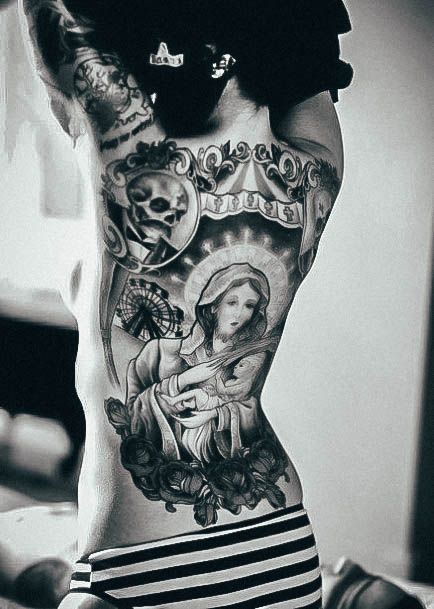 Ravishing Christian Tattoo On Female