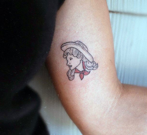 Ravishing Cowgirl Tattoo On Female