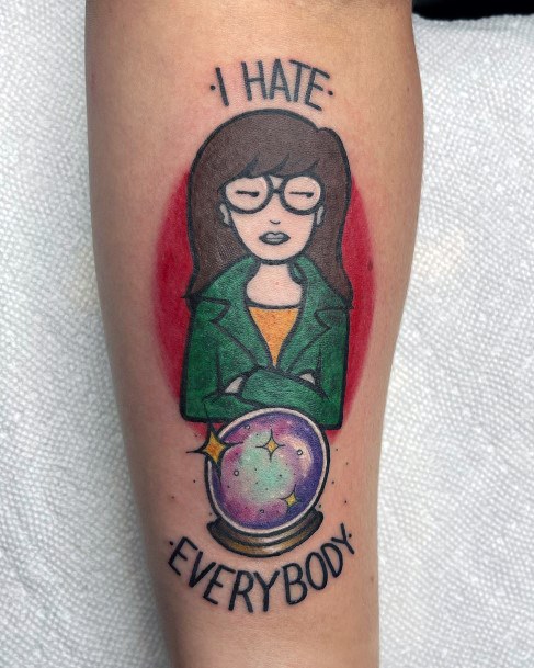 Ravishing Daria Tattoo On Female