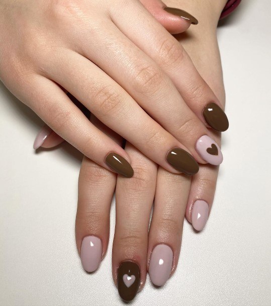 Ravishing Dark Brown Nail On Female