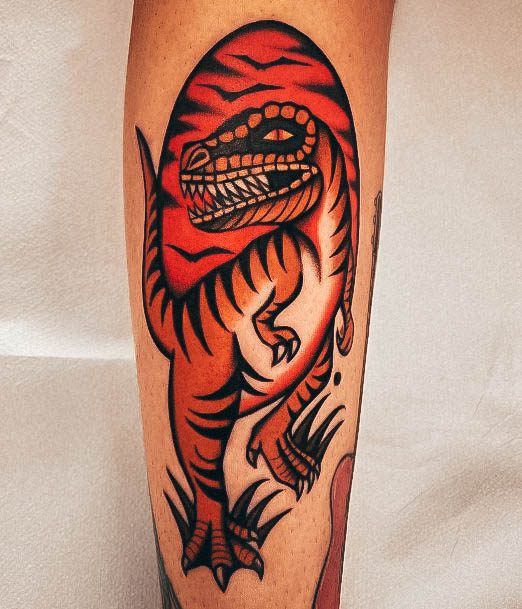 Ravishing Dinosaur Tattoo On Female