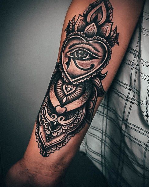 Ravishing Eye Of Horus Tattoo On Female