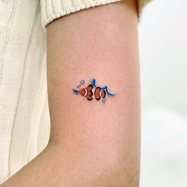 Ravishing Finding Nemo Tattoo On Female