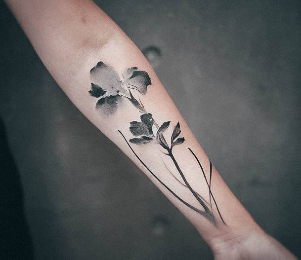 Ravishing Floral Tattoo On Female