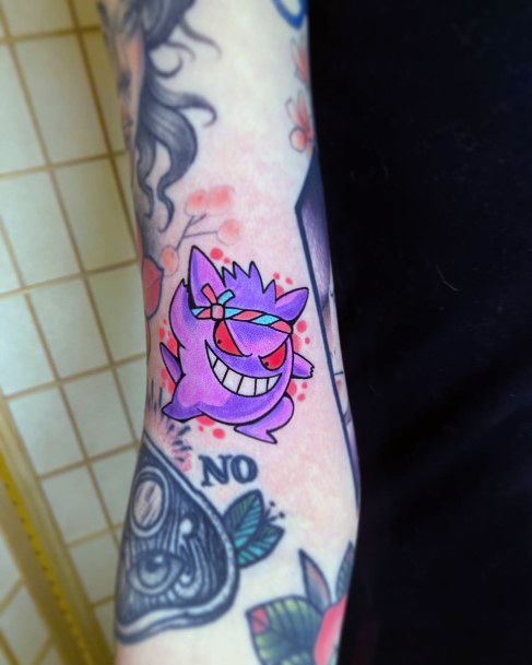 Ravishing Gengar Tattoo On Female