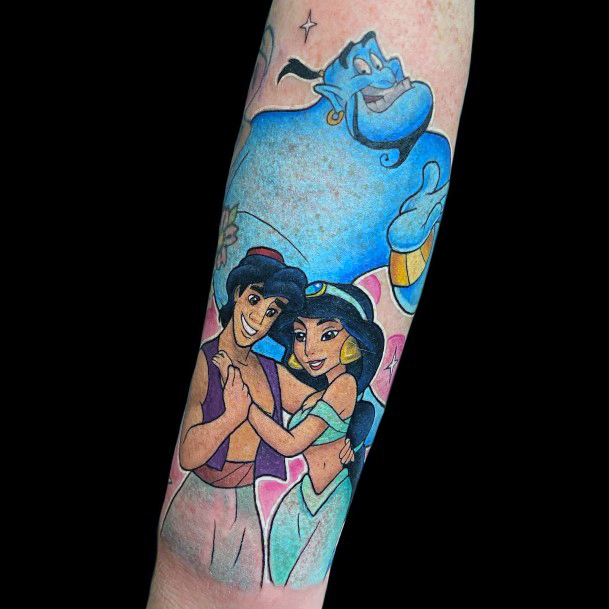 Top 100 Best Genie Tattoos For Women Aladdin Disney Design Ideas