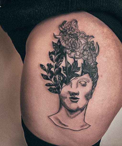 Ravishing Greek Tattoo On Female