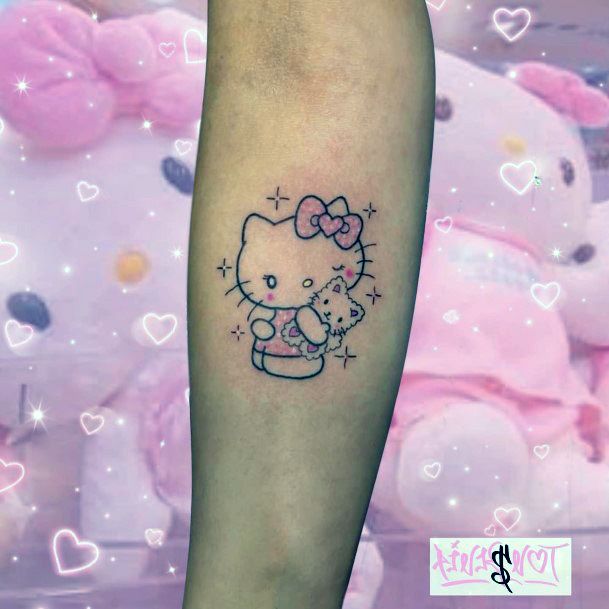 Ravishing Hello Kitty Tattoo On Female