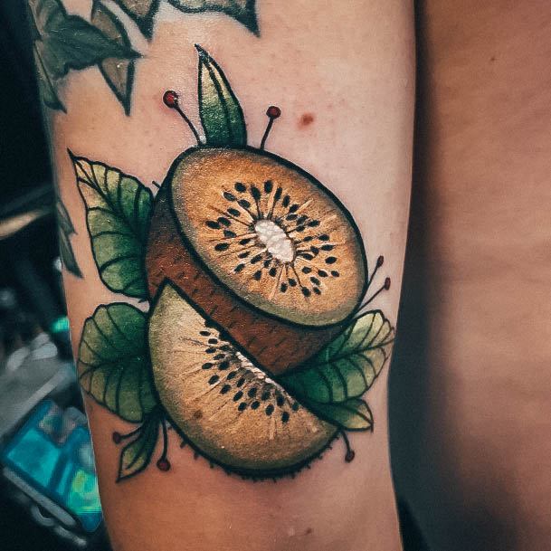 Ravishing Kiwi Tattoo On Female