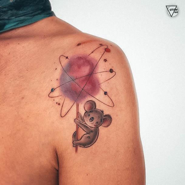 Ravishing Koala Tattoo On Female