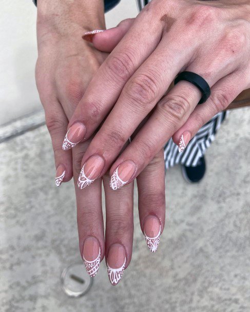 Ravishing Lace Nail On Female