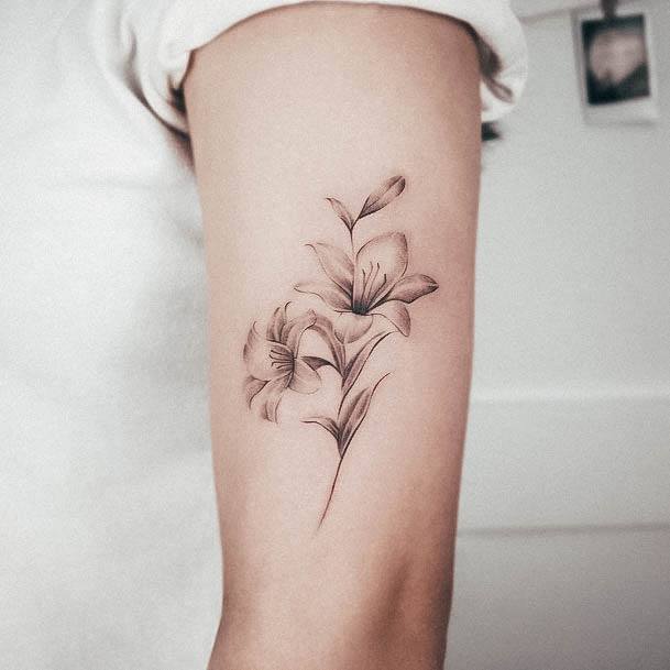 Ravishing Lily Tattoo On Female