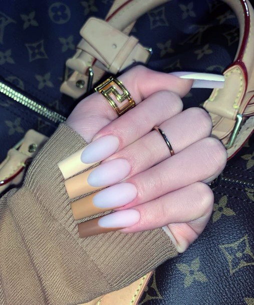 Ravishing Long French Nail On Female