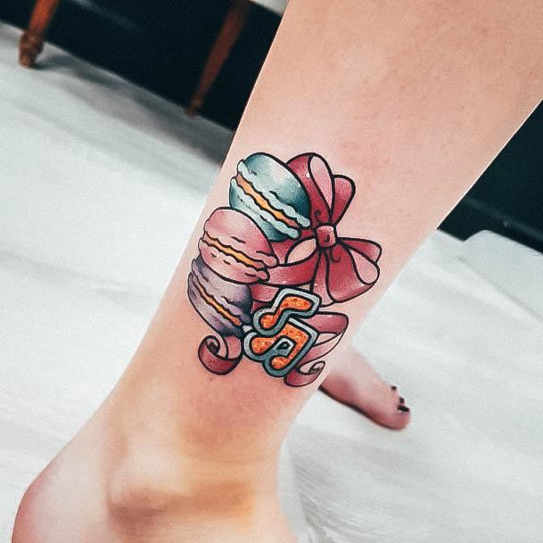 Ravishing Macaron Tattoo On Female