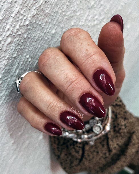 Ravishing Maroon Dress Nail On Female