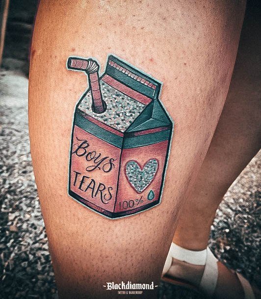 Ravishing Milk Tattoo On Female