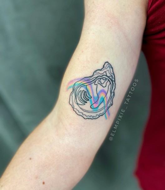 Ravishing Oyster Tattoo On Female