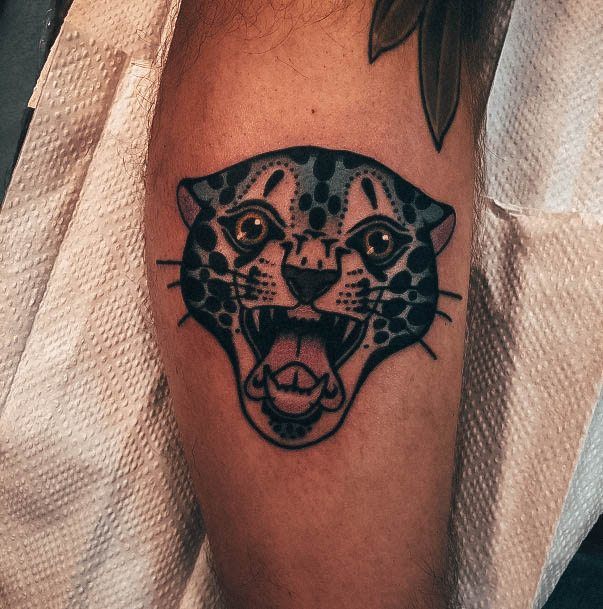 Ravishing Panther Tattoo On Female