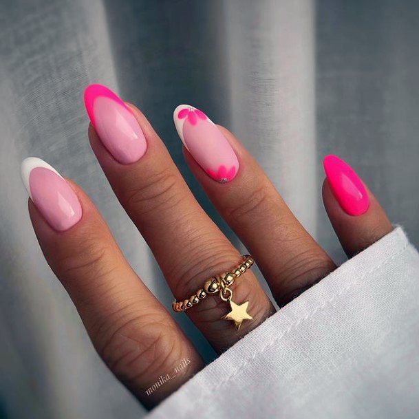 Ravishing Pink Dress Nail On Female