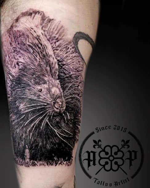 Ravishing Porcupine Tattoo On Female