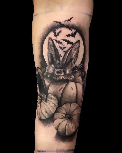 Ravishing Pumpkin Tattoo On Female