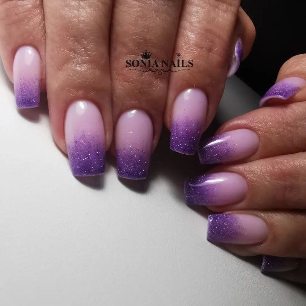 Ravishing Purple Nail On Female