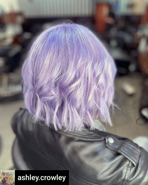 Ravishing Purple Ombre Hairstyles On Female