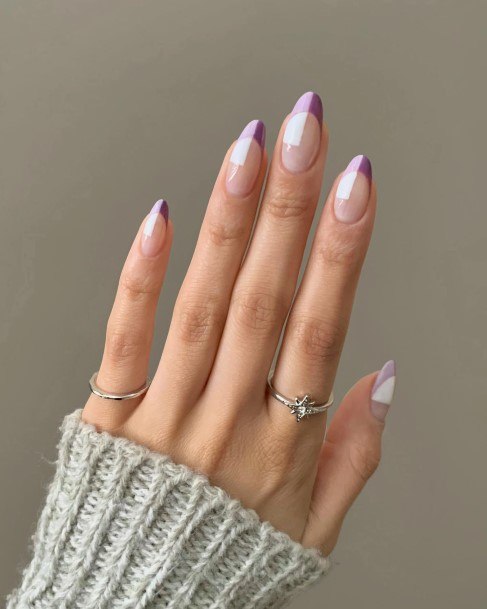 Ravishing Purple Summer Nail On Female