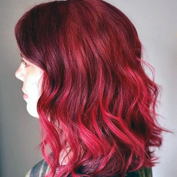 Ravishing Red Hairstyles On Female