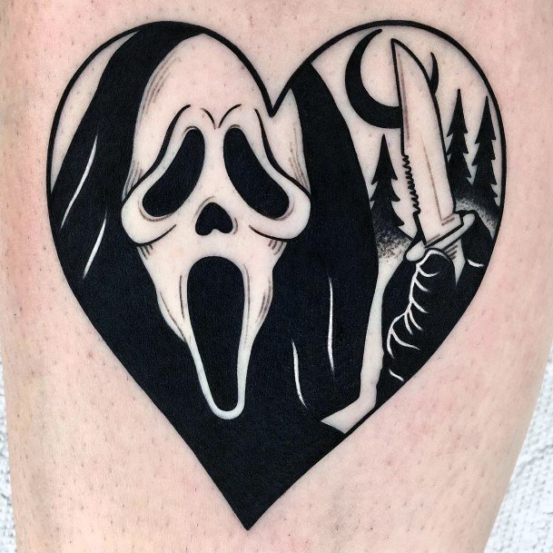 Ravishing Scream Tattoo On Female