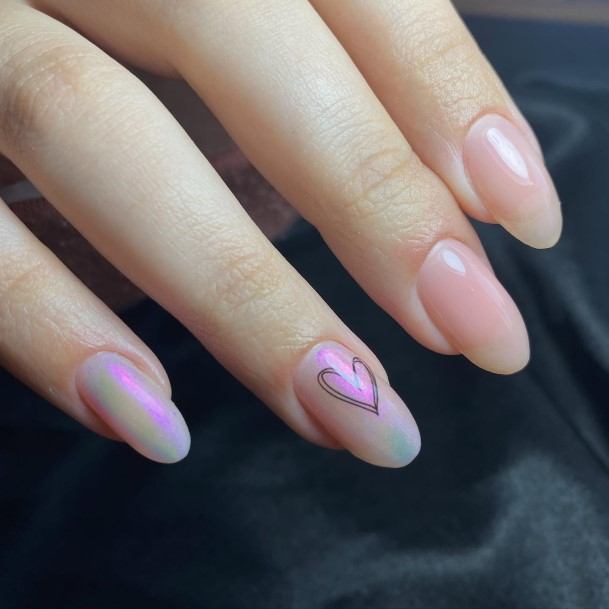 Ravishing Short Pink Nail On Female