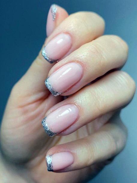 Ravishing Silver Dress Nail On Female