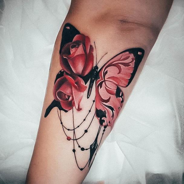 Ravishing Small Butterfly Tattoo On Female